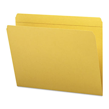 Smead® Reinforced Top Tab Colored File Folders, Straight Tab, Letter Size, Goldenrod, 100-box freeshipping - TVN Wholesale